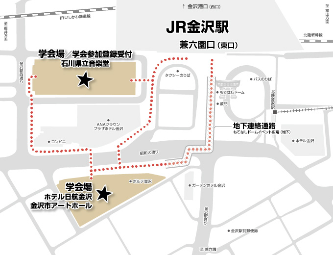 金沢駅周辺地図